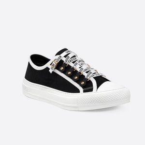 DIOR- WALK'N'DIOR SNEAKER Black Cotton Canvas